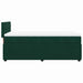 Pat box spring cu saltea, verde închis, 90x190 cm, catifea - WALTI WALTI