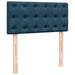 Pat box spring cu saltea, albastru, 90x190 cm, catifea - WALTI WALTI