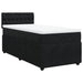 Pat box spring cu saltea, negru, 90x190 cm, catifea - WALTI WALTI
