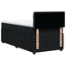 Pat box spring cu saltea, negru, 90x190 cm, catifea - WALTI WALTI