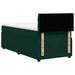 Pat box spring cu saltea, verde închis, 90x190 cm, catifea - WALTI WALTI