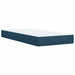 Pat box spring cu saltea, albastru, 90x190 cm, catifea - WALTI WALTI