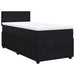 Pat box spring cu saltea, negru, 90x200 cm, catifea - WALTI WALTI