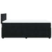 Pat box spring cu saltea, negru, 90x200 cm, catifea - WALTI WALTI