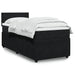 Pat box spring cu saltea, negru, 90x200 cm, catifea - WALTI WALTI