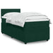 Pat box spring cu saltea, verde închis, 90x200 cm, catifea - WALTI WALTI