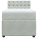 Pat box spring cu saltea, gri deschis, 90x200 cm, catifea - WALTI WALTI