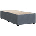 Pat box spring cu saltea, gri închis, 90x200 cm, catifea - WALTI WALTI