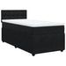 Pat box spring cu saltea, negru, 90x200 cm, catifea - WALTI WALTI