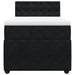 Pat box spring cu saltea, negru, 90x200 cm, catifea - WALTI WALTI