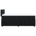 Pat box spring cu saltea, negru, 90x200 cm, catifea - WALTI WALTI
