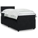 Pat box spring cu saltea, negru, 90x200 cm, catifea - WALTI WALTI