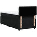 Pat box spring cu saltea, negru, 90x200 cm, catifea - WALTI WALTI