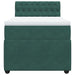 Pat box spring cu saltea, verde închis, 90x200 cm, catifea - WALTI WALTI