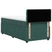 Pat box spring cu saltea, verde închis, 90x200 cm, catifea - WALTI WALTI