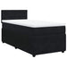 Pat box spring cu saltea, negru, 90x200 cm, catifea - WALTI WALTI