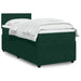 Pat box spring cu saltea, verde închis, 90x200 cm, catifea - WALTI WALTI
