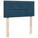 Pat box spring cu saltea, albastru, 90x200 cm, catifea - WALTI WALTI