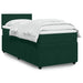 Pat box spring cu saltea, verde închis, 100x200 cm, catifea - WALTI WALTI