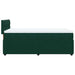 Pat box spring cu saltea, verde închis, 100x200 cm, catifea - WALTI WALTI