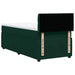 Pat box spring cu saltea, verde închis, 100x200 cm, catifea - WALTI WALTI
