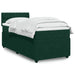 Pat box spring cu saltea, verde închis, 100x200 cm, catifea - WALTI WALTI