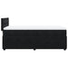 Pat box spring cu saltea, negru, 100x200 cm, catifea - WALTI WALTI
