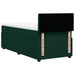 Pat box spring cu saltea, verde închis, 100x200 cm, catifea - WALTI WALTI