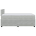Pat box spring cu saltea, gri deschis, 120x190 cm, catifea - WALTI WALTI