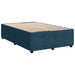 Pat box spring cu saltea, albastru, 120x190 cm, catifea - WALTI WALTI