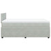 Pat box spring cu saltea, gri deschis, 120x190 cm, catifea - WALTI WALTI