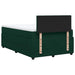Pat box spring cu saltea, verde închis, 120x190 cm, catifea - WALTI WALTI