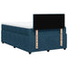 Pat box spring cu saltea, albastru, 120x190 cm, catifea - WALTI WALTI