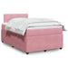 Pat box spring cu saltea, negru, 120x190 cm, catifea - WALTI WALTI