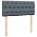 Pat box spring cu saltea, gri închis, 120x190 cm, catifea - WALTI WALTI