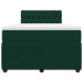 Pat box spring cu saltea, verde închis, 120x190 cm, catifea - WALTI WALTI
