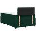 Pat box spring cu saltea, verde închis, 120x190 cm, catifea - WALTI WALTI