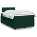 Pat box spring cu saltea, verde închis, 120x190 cm, catifea - WALTI WALTI
