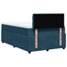 Pat box spring cu saltea, albastru, 120x190 cm, catifea - WALTI WALTI