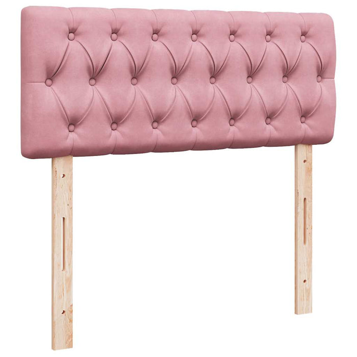 Pat box spring cu saltea, negru, 120x190 cm, catifea - WALTI WALTI