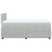 Pat box spring cu saltea, gri deschis, 120x190 cm, catifea - WALTI WALTI