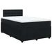 Pat box spring cu saltea, negru, 120x190 cm, catifea - WALTI WALTI