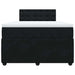 Pat box spring cu saltea, negru, 120x190 cm, catifea - WALTI WALTI