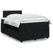 Pat box spring cu saltea, negru, 120x190 cm, catifea - WALTI WALTI
