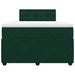 Pat box spring cu saltea, verde închis, 120x190 cm, catifea - WALTI WALTI