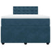 Pat box spring cu saltea, albastru, 120x190 cm, catifea - WALTI WALTI
