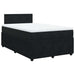 Pat box spring cu saltea, negru, 120x200 cm, catifea - WALTI WALTI