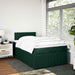 Pat box spring cu saltea, verde închis, 120x200 cm, catifea - WALTI WALTI