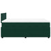 Pat box spring cu saltea, verde închis, 120x200 cm, catifea - WALTI WALTI
