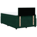 Pat box spring cu saltea, verde închis, 120x200 cm, catifea - WALTI WALTI